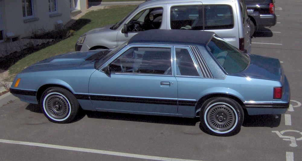 Medium Blue 1980 Mustang