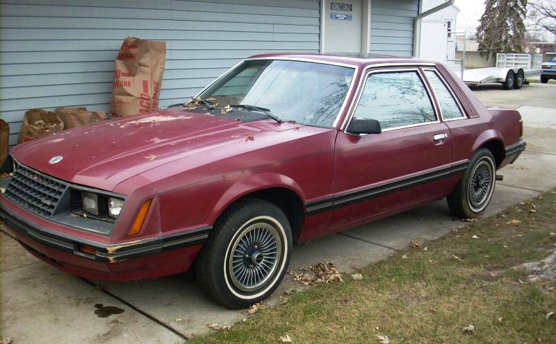 Medium Red 1981 Mustang Coupe