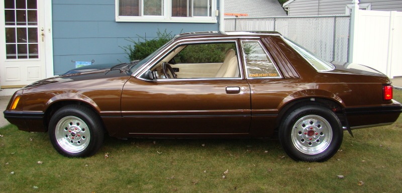 Brown 1982 Modified Mustang Coupe