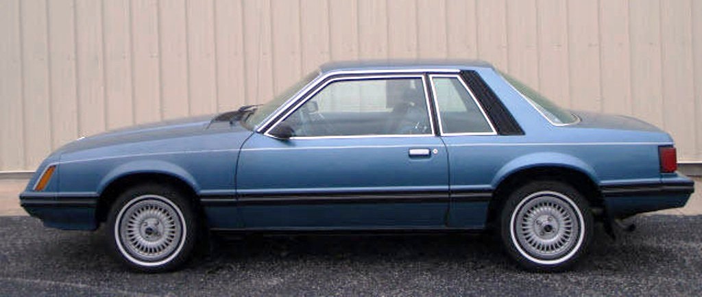 Medium Blue Glow 1982 Mustang Coupe