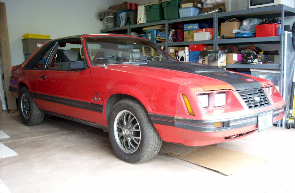 Red 83 Mustang GT