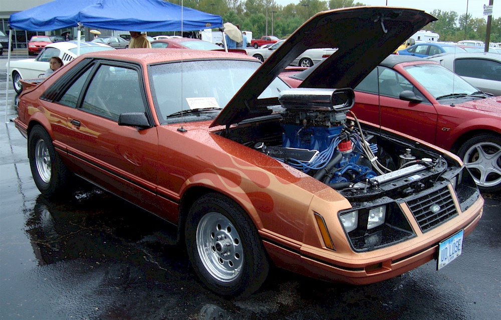Orange 1983 Mustang