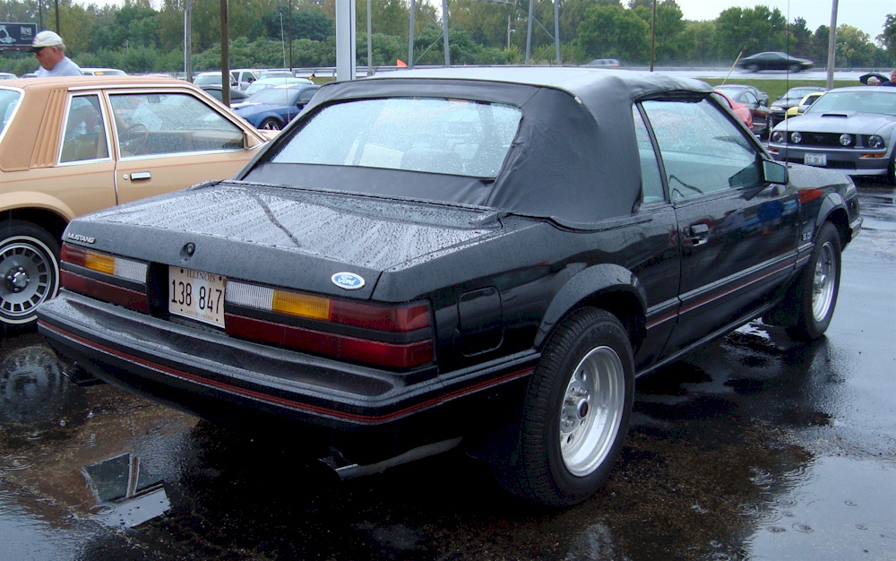 Black 1983 Mustang GLX Convertible