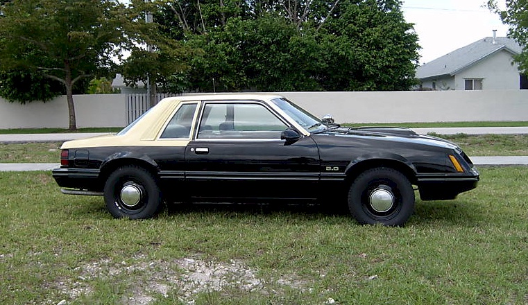 Black 1984 Mustang SSP Police Car
