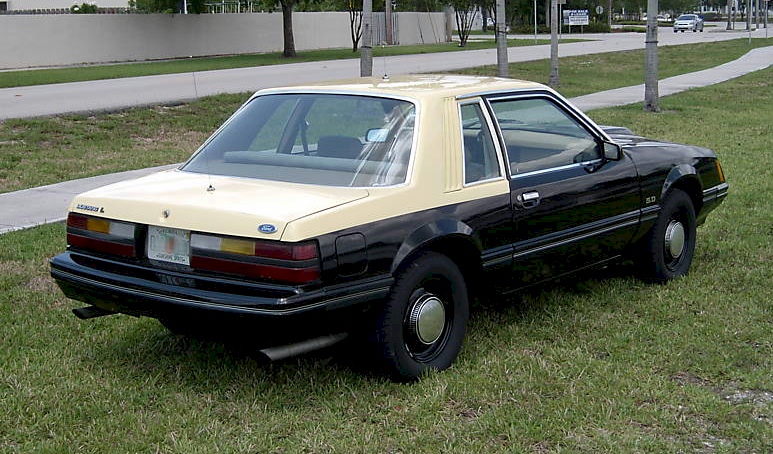 Black 1984 Mustang SSP Police Car