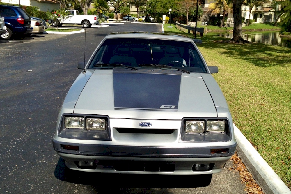 Silver 1985 Mustang GT