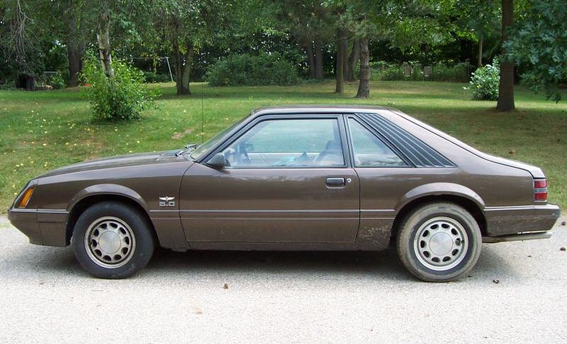 Dark Clove Brown 1985 Mustang hatchback