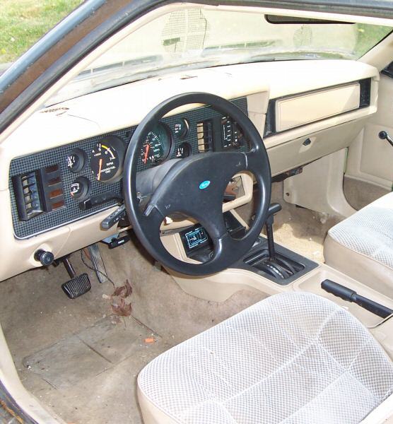 Interior 1985 Mustang hatchback