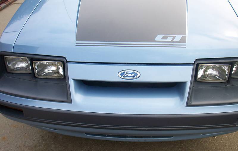 Light Regatta Blue 1985 Mustang GT Hatchback