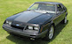 Black 1985 Mustang GT