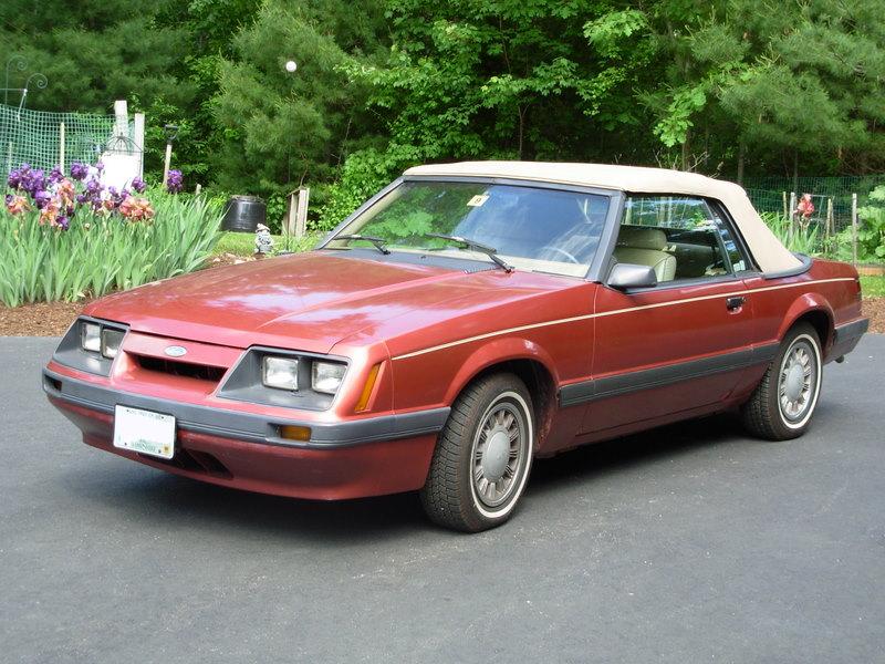Light Canyon Red 1985 Ford Mustang 