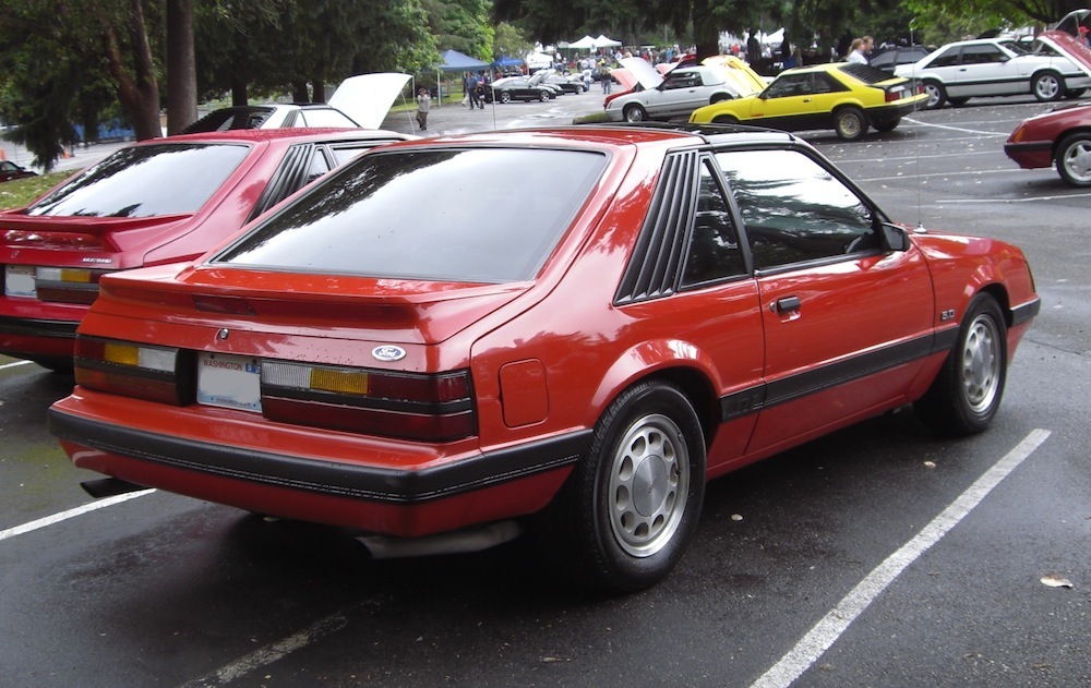 Bright Red 1986 Mustang 5.0L GT Hatchback