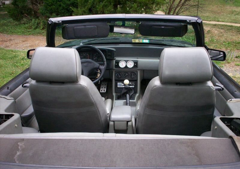 Interior view 1987 Mustang GT convertible