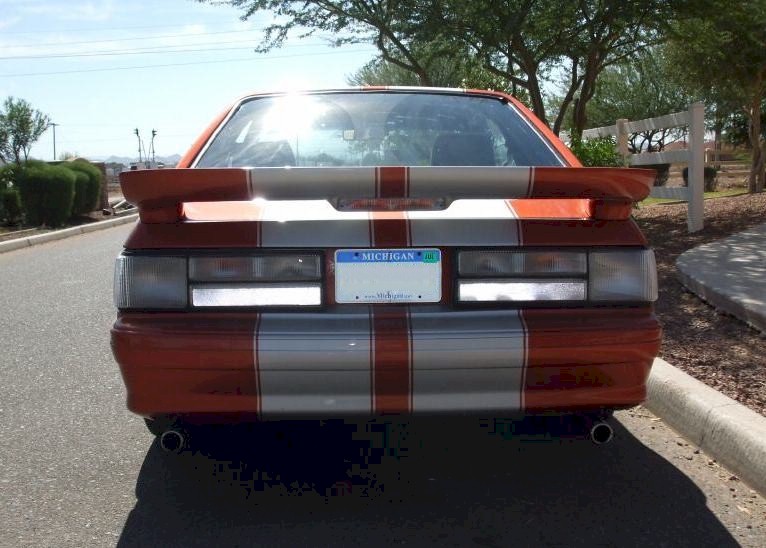 Sunburst Orange 1987 Mustang GT