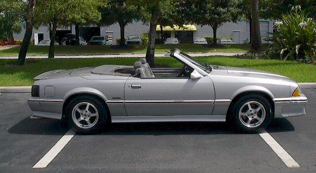 Light Gray 1987 Mustang ASC McLaren Convertible