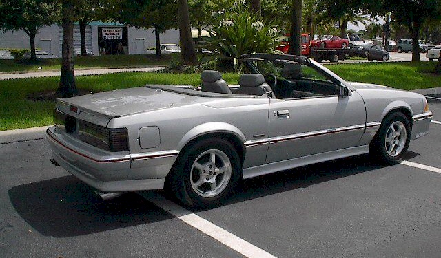 Light Gray 1987 Mustang ASC McLaren Convertible