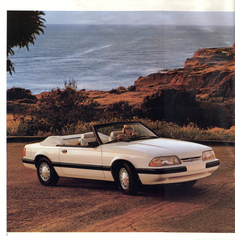 Oxford White Mustang LX convertible