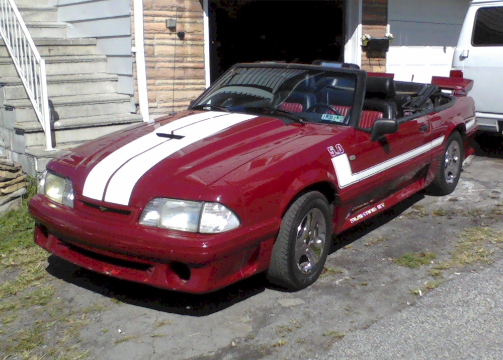 Cabernet Red 1988 Mustang GT Convertible