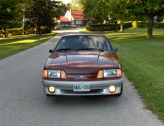 Red 88 Mustang LX Hatchback