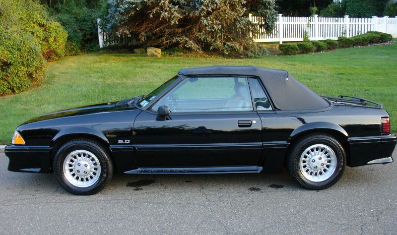 Black 1988 Mustang GT convertible