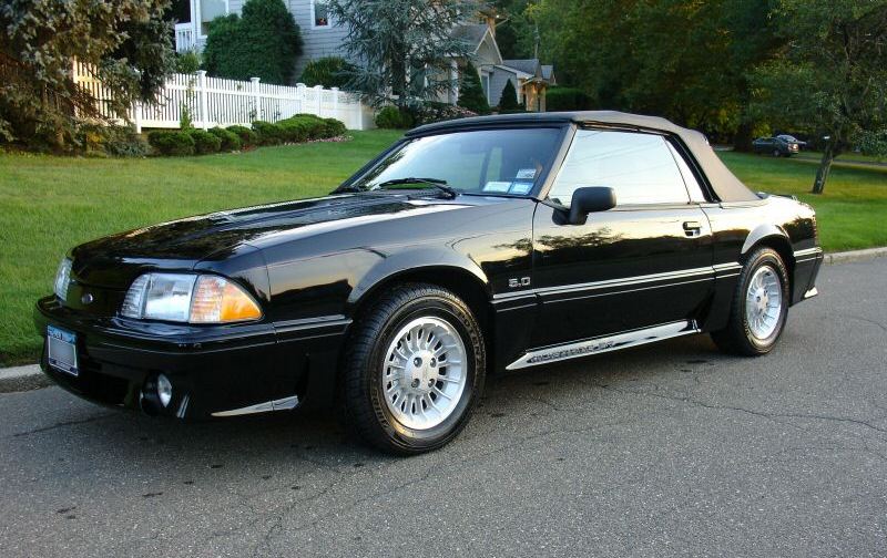 Black 1988 Mustang GT convertible