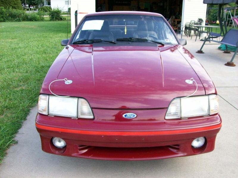 Cabernet Red 1988 Mustang GT