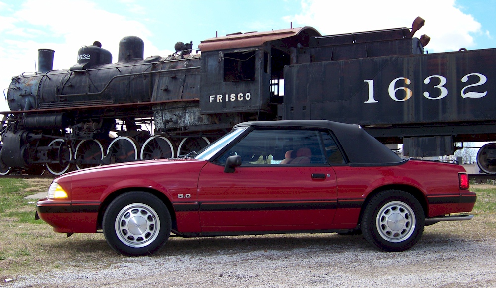 Scarlet Red 1988 Mustang Convertible