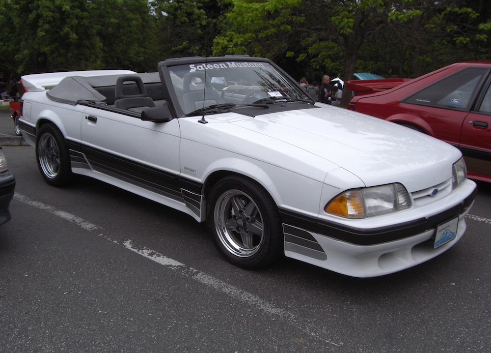 Oxford White 1988 Mustang Saleen Convertible
