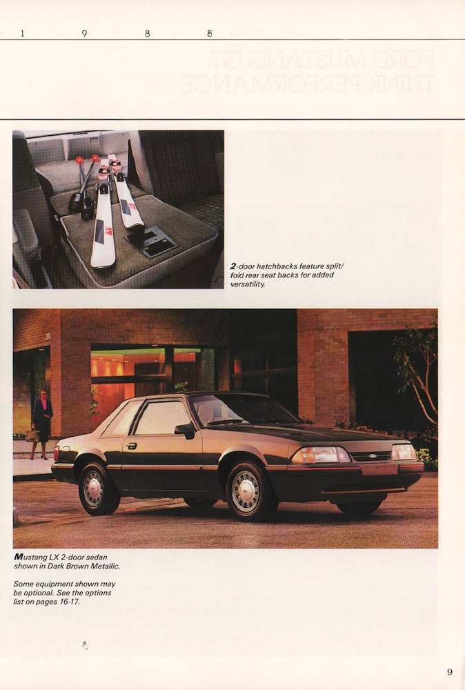 Dark Brown 1988 Mustang LX hatchback