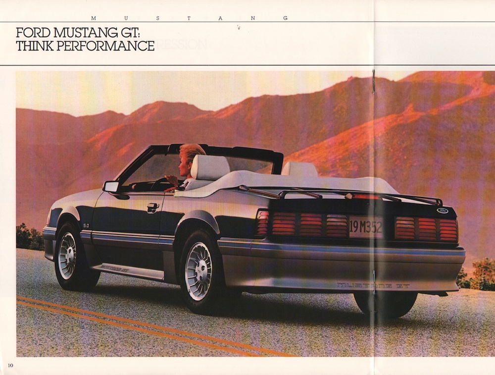 Medium Shadow Blue 1988 Mustang GT Convertible