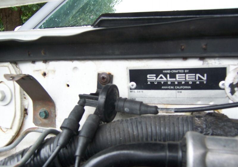 Saleen Engine Compartment Tag