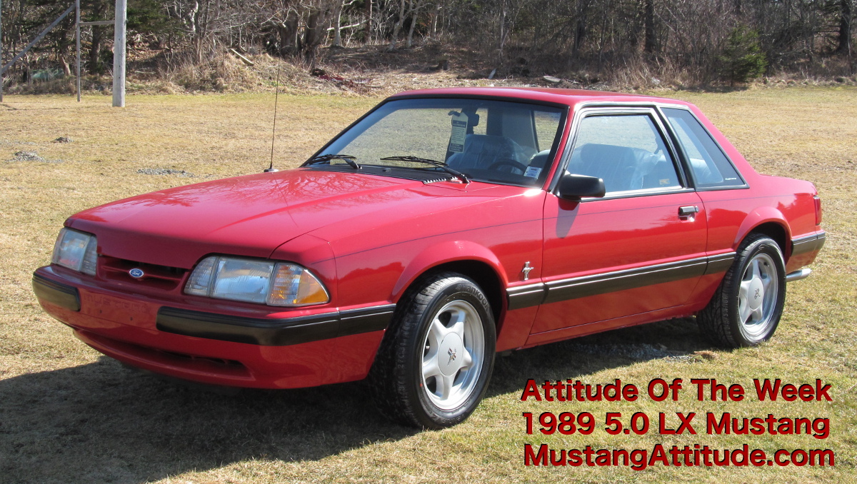 1989 Bright Red 5.0L LX Mustang