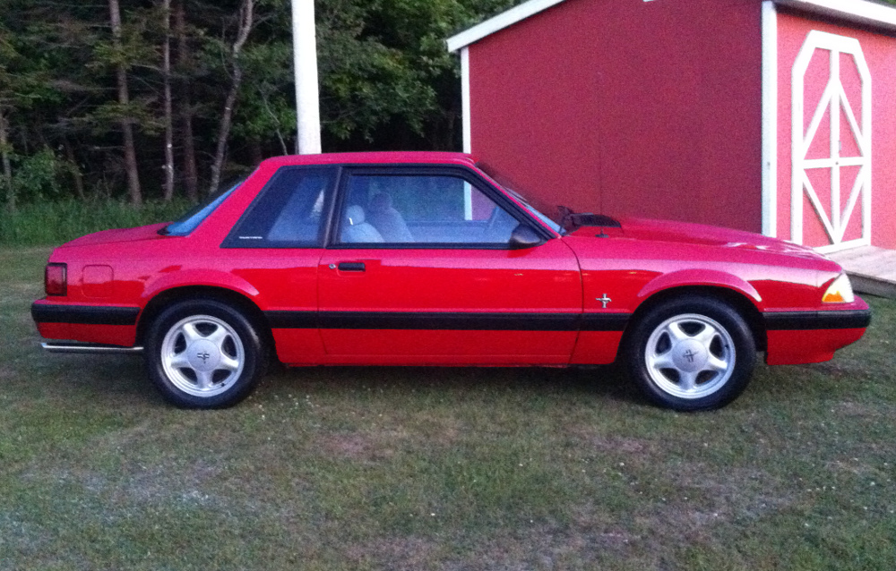 1989 Bright Red 5.0L LX Mustang