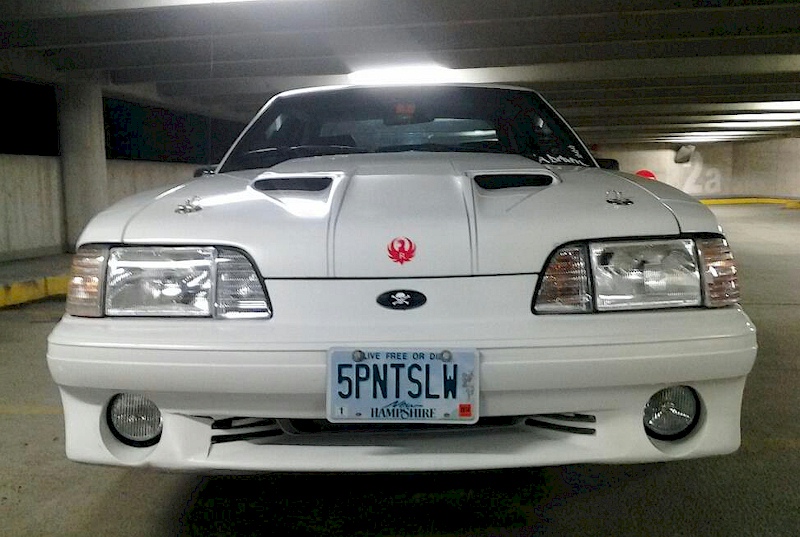 Oxford White 1989 Mustang GT