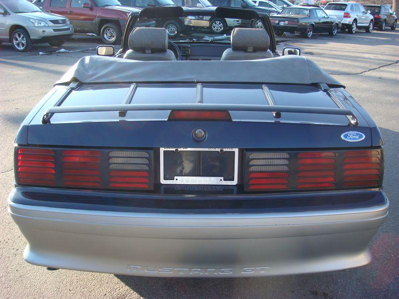 Dark Shadow Blue 1989 Mustang GT Convertible