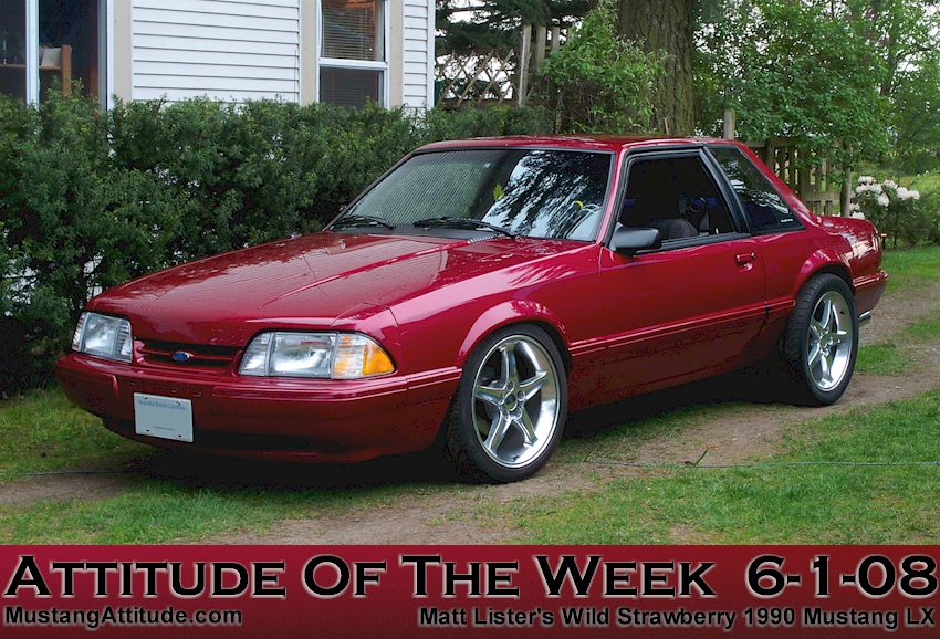 Wild Strawberry 1990 Mustang LX - Attitude Of The Week