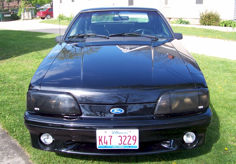 Black 1990 Mustang GT