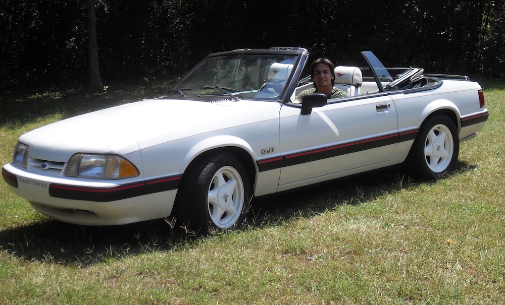 Oxford White 1990 Mustang 5.0 LX convertible