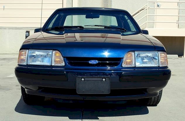 Twilight Blue 90 Mustang LX Hatchback