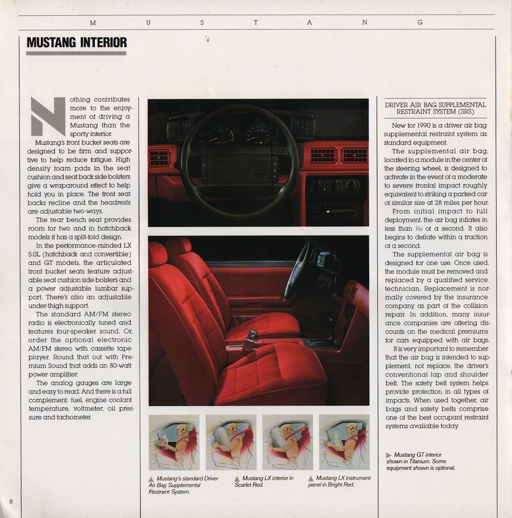 1990 Mustang Interior