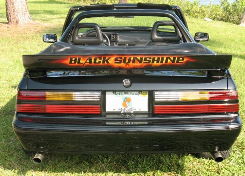 Modified Black 1991 Mustang LX Convertible