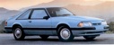 Light Crystal Blue 1991 Mustang LX Hatchback