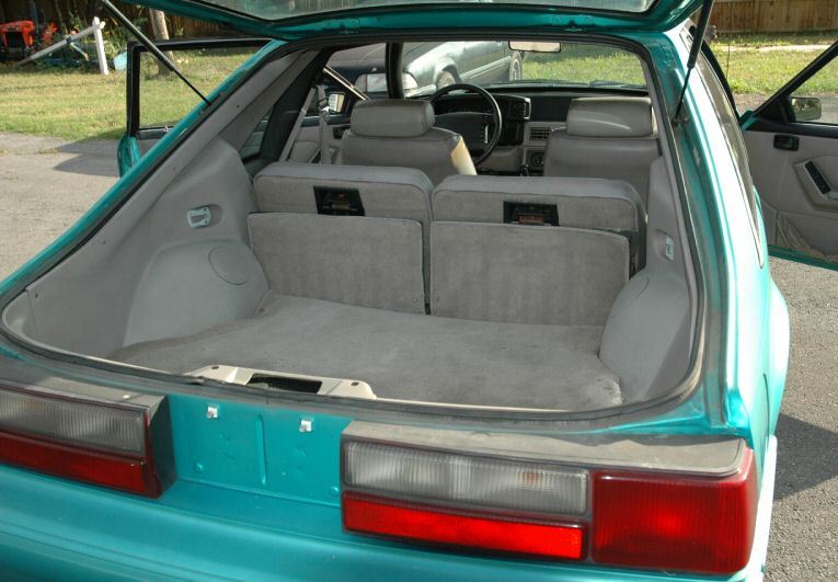 Trunk view 1992 Mustang Hatchback LX