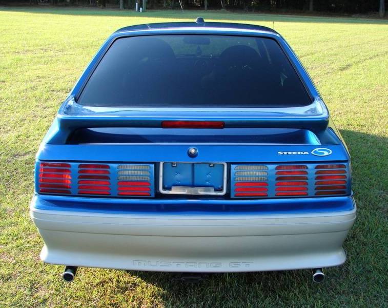 Ultra Blue 1992 Steeda Supercharged Mustang GT Hatchback