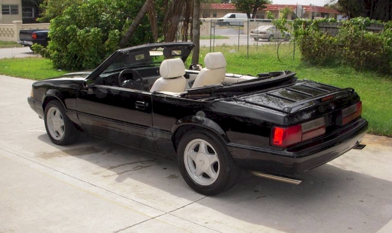Black 1992 Mustang LX Convertible