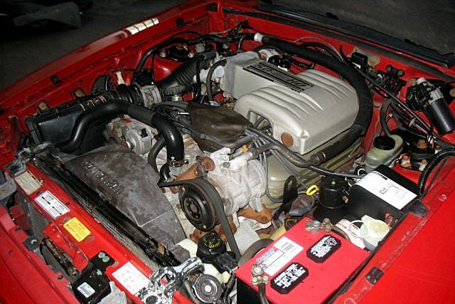 1992 Bright Red Mustang GT Convertible 255hp V8 engine