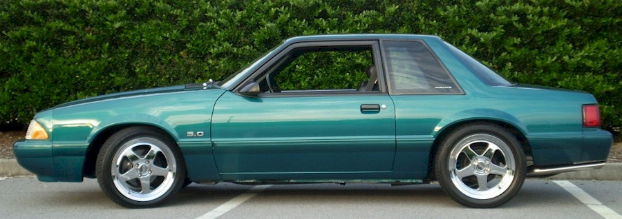 Reef Blue 1993 Mustang Coupe