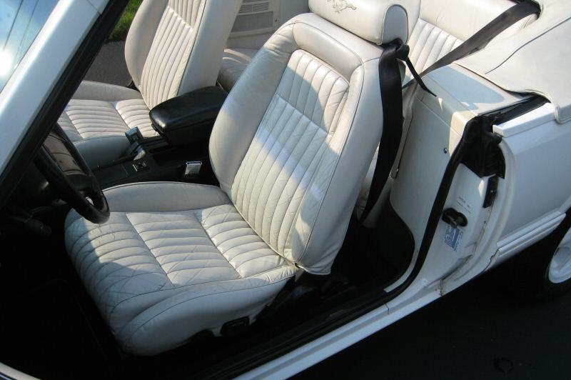 Interior 1993 Mustang with Pony Seats
