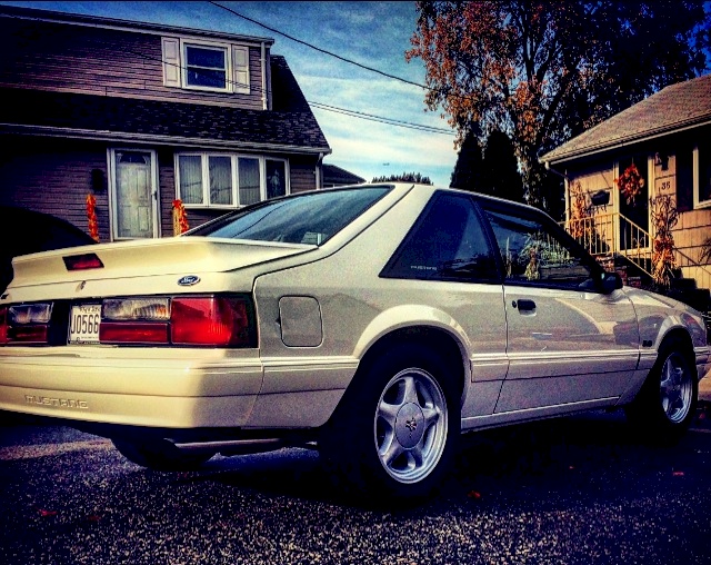 Vibrant White 1993 Mustang