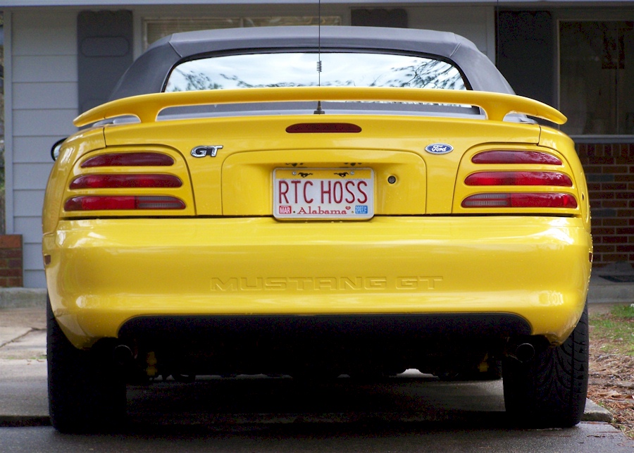 Canary Yellow 1994 Mustang GT Convertible